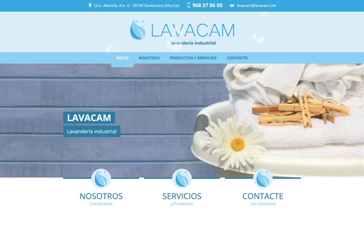 Página de inicio de Lavacam