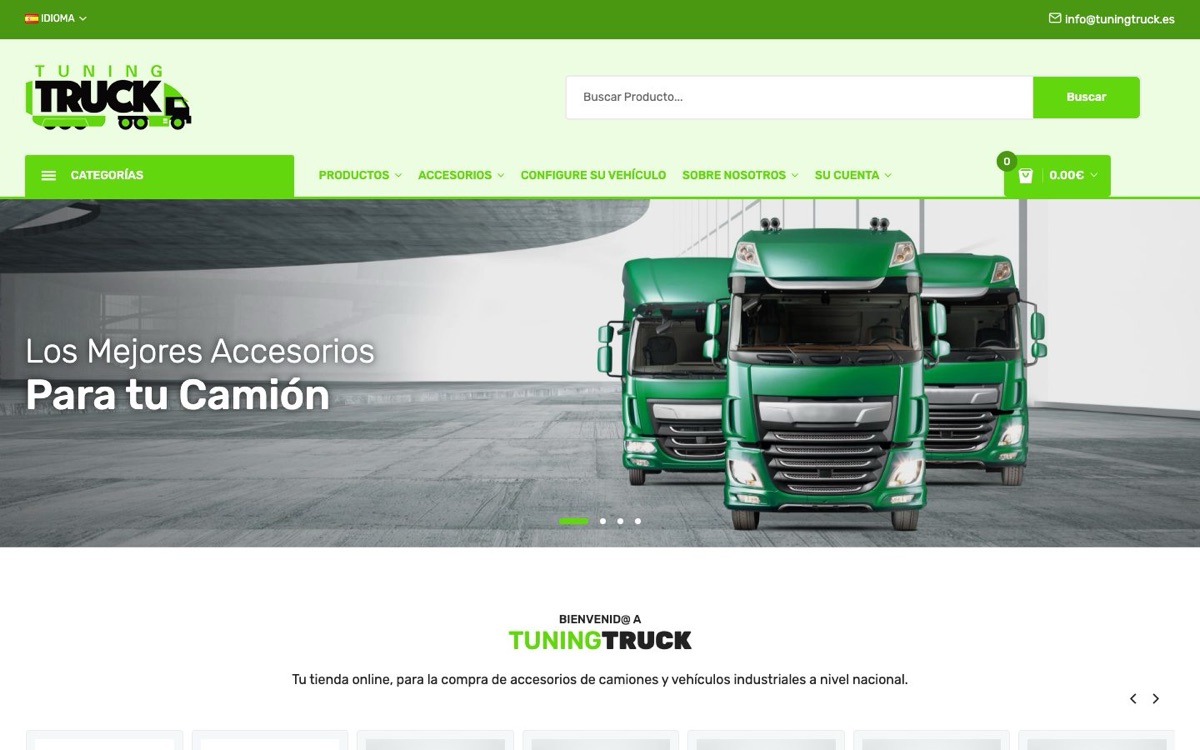 Página de inicio de Tuning Truck